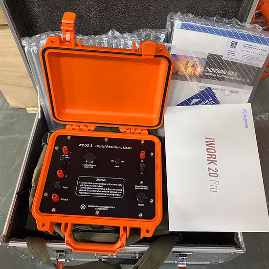 Detector de água subterrânea 2D Equipamento geofísico Terrameter de som elétrico vertical